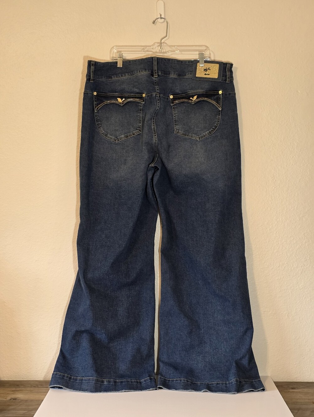 Apple Bottoms Y2K Vintage Jeans Plus Size 22 Embroidered Rhinestone Bootcut
